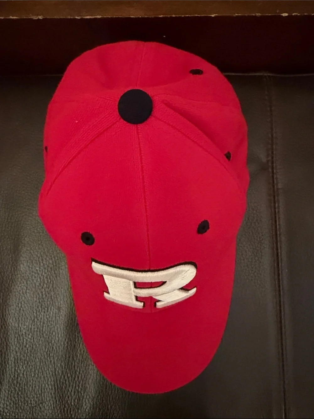 Rutgers Scarlet Knights Red Collegiate Baseball Cap w/ Embroidered White R